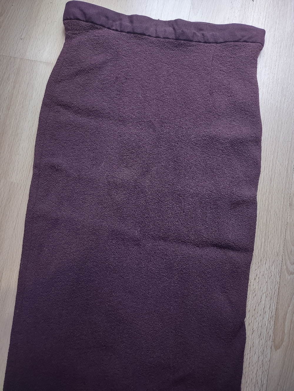 Classic Burgundy Pencil Skirt - Women